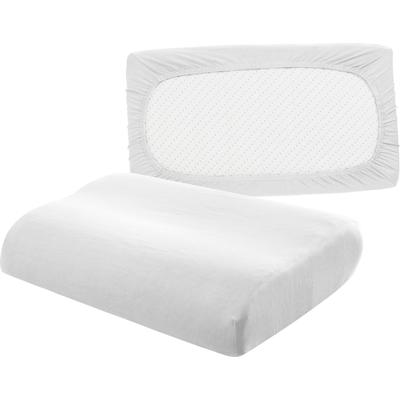 Kissenbezug BELLANA "Universal Jersey", weiß, B:80cm L:40cm, Feinjersey, Obermaterial: 95% Baumwolle, 5% Elasthan, Kissenbezüge, passend für Nackenstützkissen Image