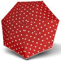 Taschenregenschirm KNIRPS T.020 small manual, dot art red rot (dot art red) Regenschirme Taschenschirme