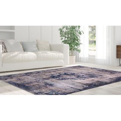Teppich ARTE ESPINA "Vintage 8403" Gr. 3, blau, B:140cm H:9mm L:200cm, Polyester, Teppiche, Kurzflor, Wohnzimmer Image