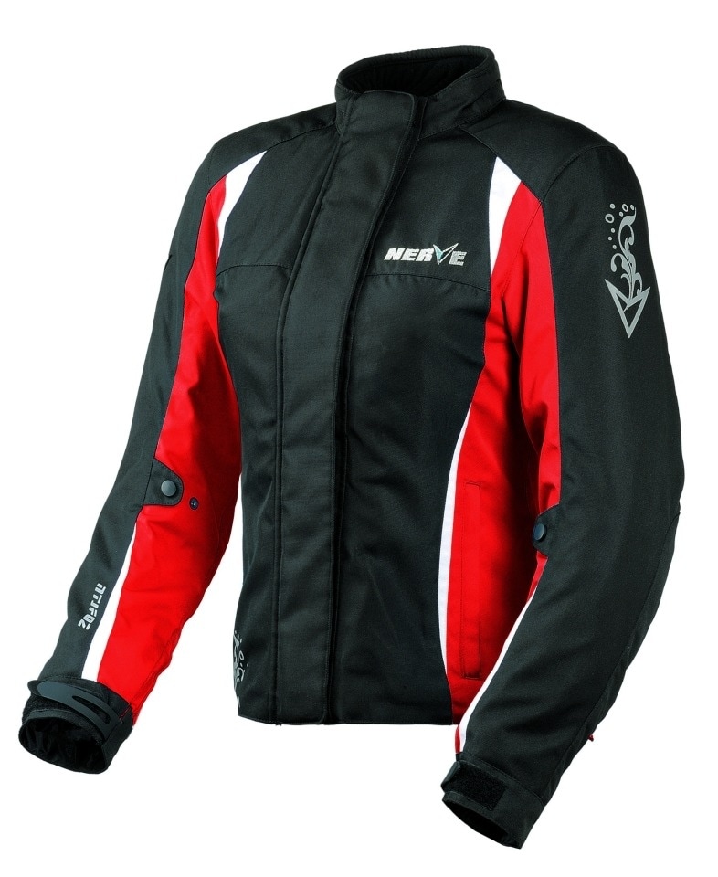 Motorradjacke NERVE "Unique" Gr. 42, rot, Jacken, 42, Obermaterial: 100% Polyester. Innenseite: 100% Polyester Image