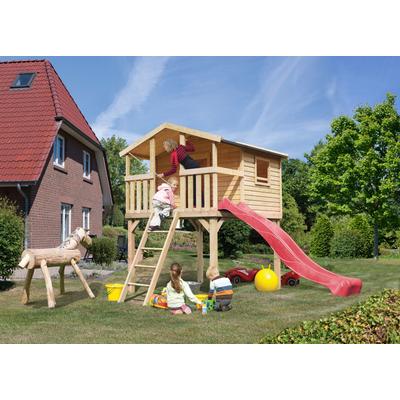 Spielturm KONIFERA "Unfug", beige (natur), Spieltürme, KinderB:198cm H:309cm T:244cm, Holzwerkstoff, BxTxH: 198x244x309 cm, B:198cm H:309cm T:244cm