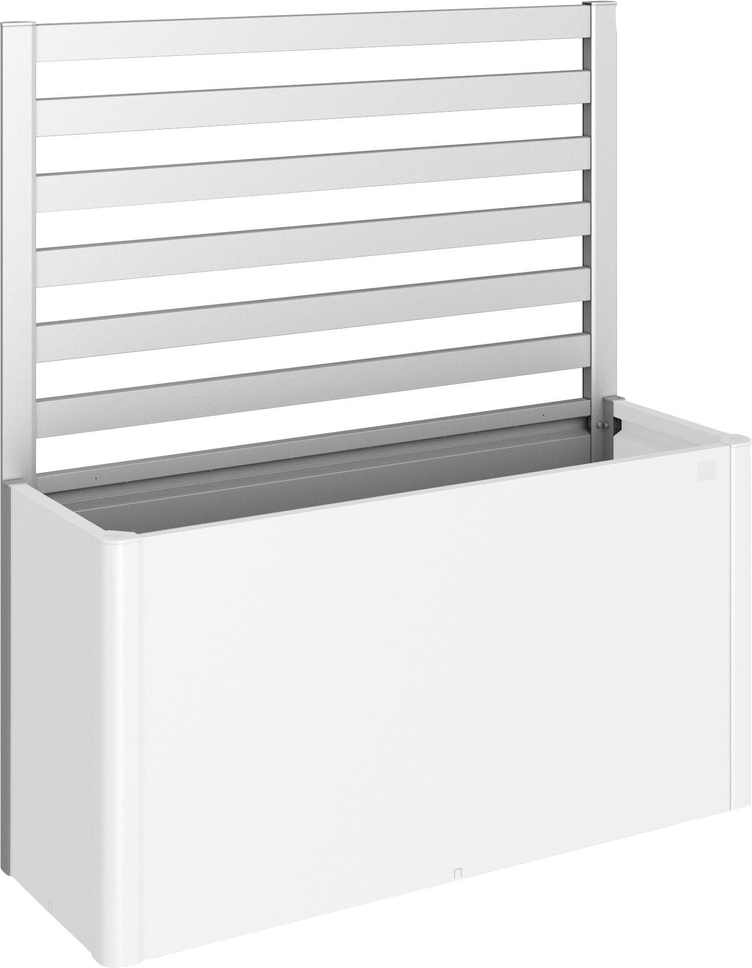 Rankgitter BIOHORT, silber (silberfarben, metallic), B:152cm H:91cm, Stahlblech, Rankhilfen, für biohort Hochbeet DaVinci 150 Image
