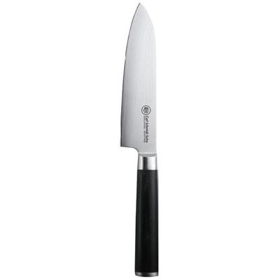 Santokumesser CARL SCHMIDT SOHN "Konstanz", schwarz, Stahl, Kochmesser, aus 67 Schichten japanischem Stahl, Klingenlänge 18 cm