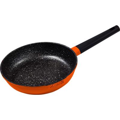Bratpfanne KING "Shine Orange", orange (orange, schwarz), H:6cm Ø:28cm, Pfannen, Induktion