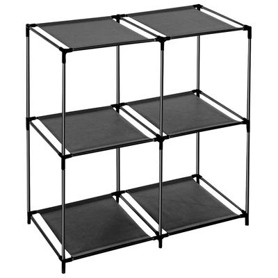 Steckregal ADOB, schwarz, B:68,5cm H:70cm T:34,5cm, Kunststoff, Regale Image