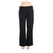 J.Crew Khaki Pant Flared Leg Boyfriend: Black Solid Bottoms - Women's Size 4