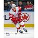 Lucas Raymond Detroit Red Wings Unsigned Skating with Puck Photograph