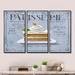 Design Art Patisserie 9 - Cottage_General Framed Canvas Wall Art Set Of 3 Canvas, Wood in Brown/Gray/White | 20 H x 36 W x 1 D in | Wayfair