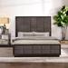 CDecor Home Furnishings Drea Tufted Standard Bed Wood & /Upholstered/Velvet in Brown | 80 H x 81 W x 86 D in | Wayfair 223038KEi