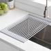 Kraus Kore Over the Sink Dish Rack Stainless Steel/Silicone in Gray | 0.375 H x 20.5 W x 12.75 D in | Wayfair KRM-10GREY