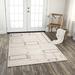 White 90 x 60 x 0.5 in Area Rug - Rizzy Home Hand Woven Dhurrie Area Rug Cotton/Wool | 90 H x 60 W x 0.5 D in | Wayfair NVANVA94437540576