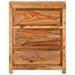Loon Peak® Drawer Cabinet 23.6" x 13" x 29.5" Solid Wood Acacia Wood in Brown | 29.5 H x 13 W x 23.6 D in | Wayfair