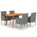Winston Porter Patio Lounge Set 10 Piece Sectional Sofa w/ Cushions Solid Wood Pine Wood/Wicker/Rattan in Gray | Wayfair