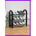 Latitude Run® Simple Multi-Layer 6 Pair Shoe Rack Plastic in Black | 15.94 H x 15.94 W x 7.67 D in | Wayfair EC0B1E7DCA3D48A588A5238FCFC0E855