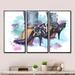 Rosdorf Park Bright Colorful Trendy Fashion Shoes - Modern Framed Canvas Wall Art Set Of 3 Canvas, Wood in White | 20 H x 36 W x 1 D in | Wayfair