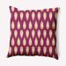 Dakota Fields Ikat Tears Decorative Throw Pillow Square Down/Feather/Polyester in Pink | 26 H x 26 W in | Wayfair 5ADE0491A4B8463687DC384D1C69CEF7