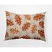 Red Barrel Studio® Retro Leaves Decorative Throw Pillow Rectangle Down/Feather/Polyester in Orange | 14 H x 20 W in | Wayfair