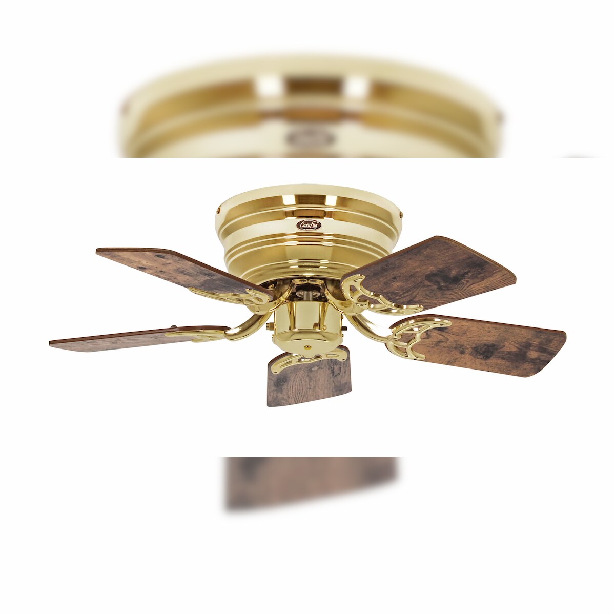 Casafan Deckenventilator Classic Flat III Messing poliert 75 79 Image