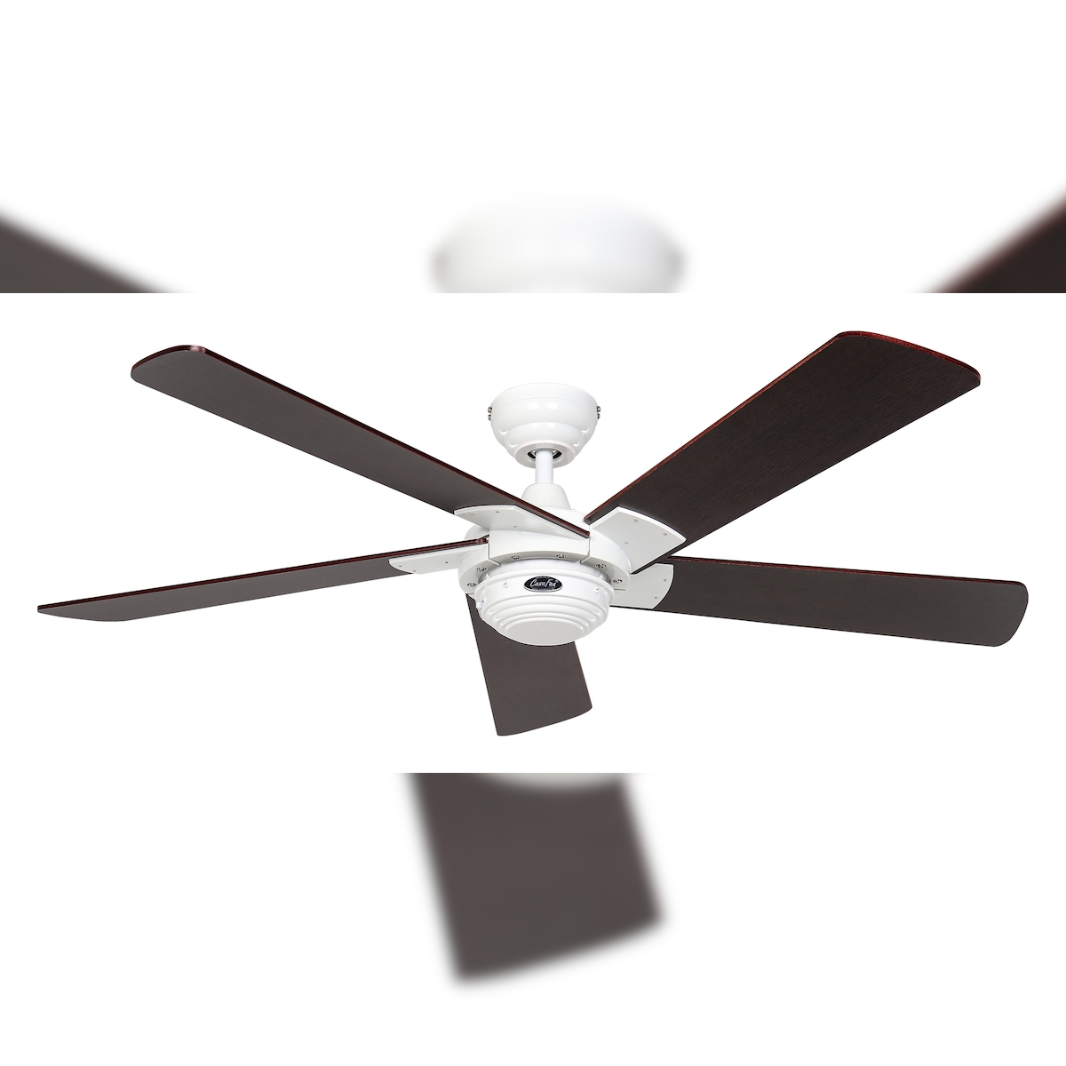 Casafan Deckenventilator Rotary Weiß Wenge mit Fernbedienung 132 Image