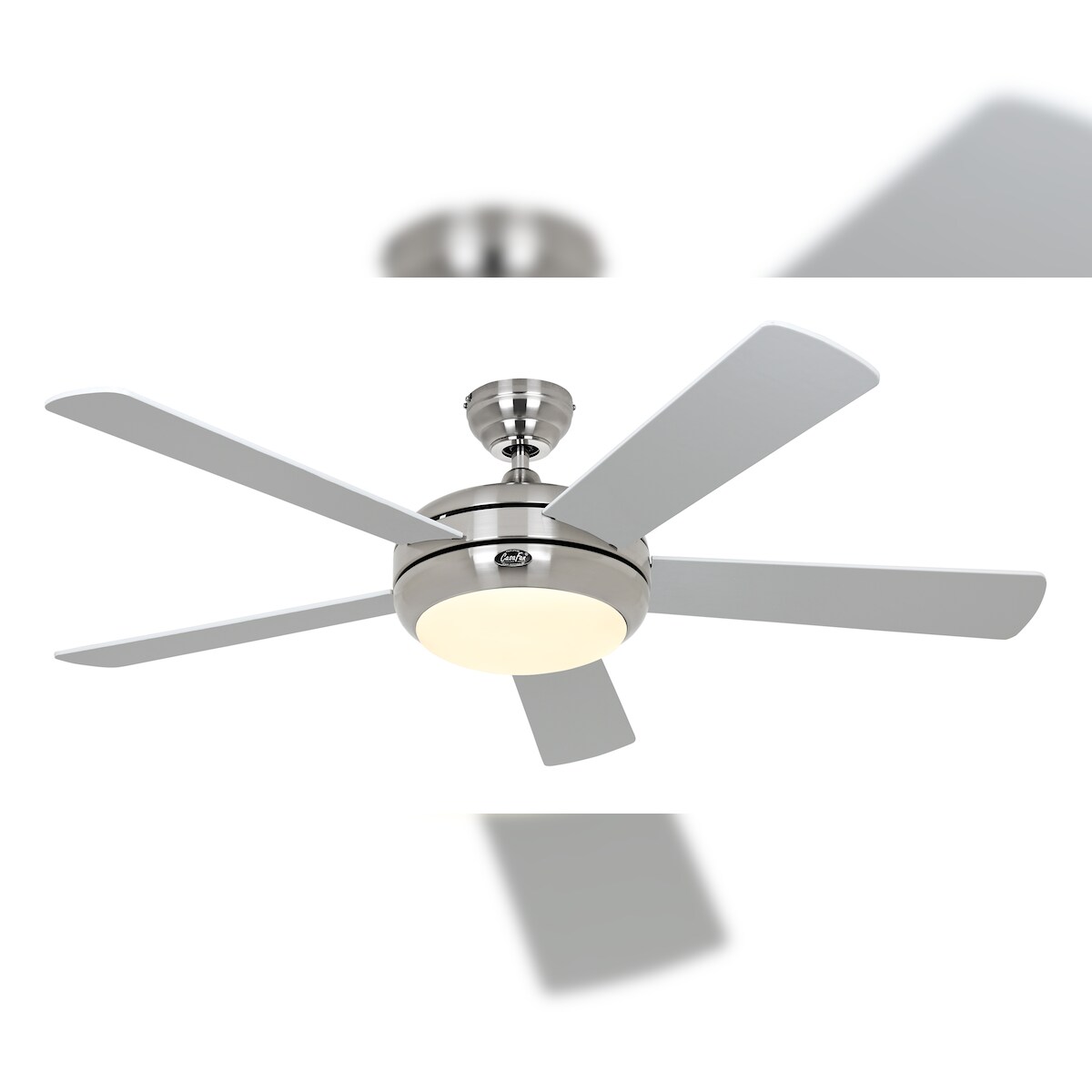 Casafan Deckenventilator Titanium Chrom 132 Weiß / Lichtgrau 132 Image