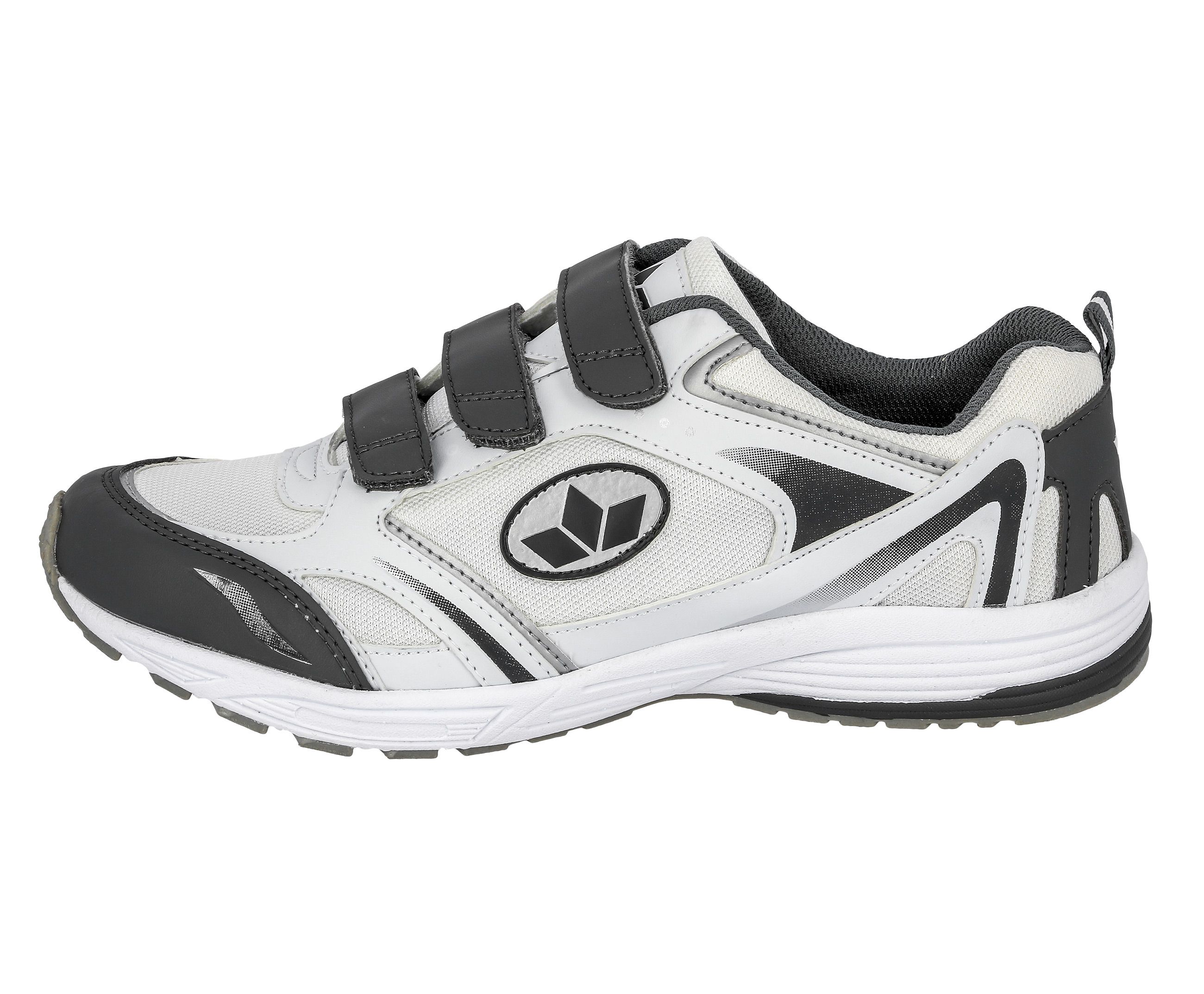 Laufschuh LICO "Sportschuh Marvin V", Herren, Gr. 43, schwarz-weiß (weiß), Synthetik, Schuhe Laufschuh