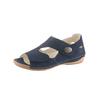 Sandale WALDLÄUFER, Damen, Gr. 7,5, blau (nachtblau), Nubukleder, klassisch, Schuhe Sandale