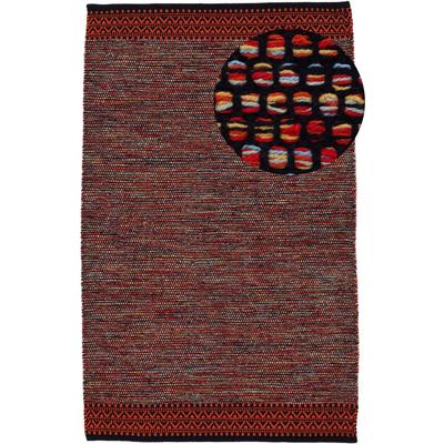 Teppich CARPETFINE "Kelim Mia", orange (terra), B:160cm H:6mm L:230cm, Baumwolle, Teppiche, Baumwolle Wendeteppich, Wohnzimmer Image