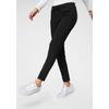 Jogger Pants TOM TAILOR, Damen, Gr. 44, Länge 32, schwarz (deep schwarz), Jersey, Obermaterial: 60% Viskose, 34% Polyamid, 6% Elasthan, unifarben, modisch, lässig geschnitten lang, Hosen, mit Bundfalten, Topseller