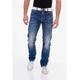 Straight-Jeans CIPO & BAXX Gr. 30, Länge 32, blau Herren Jeans 5-Pocket-Jeans