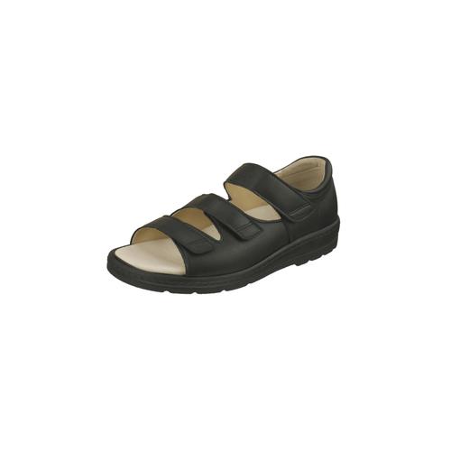 „Sandale NATURAL FEET „“Casablanca““ Gr. 37, schwarz Damen Schuhe Sandalen aus Glattleder“