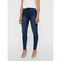 High-waist-Jeans VERO MODA "VMSOPHIA" Gr. XXS, Länge 30, blau (medium blue denim) Damen Jeans Röhrenjeans