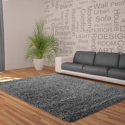 Hochflor-Teppich AYYILDIZ TEPPICHE "Dream Shaggy" Gr. 3, grau, B:120cm H:50mm L:170cm, Kunstfaser, Teppiche, Langflor, auch in rund, Läufer, Wohnzimmer Schlafzimmer Image