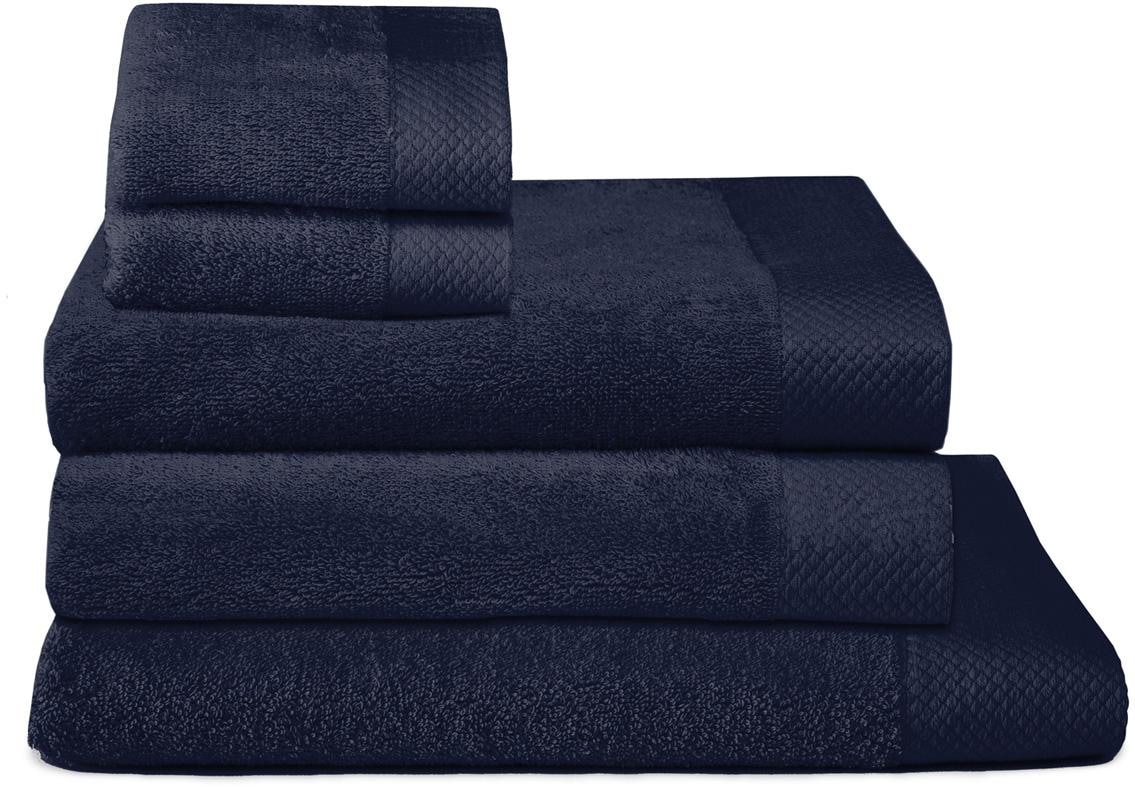 Handtuch Set SEAHORSE "Seahorse Pure", blau, 5 Stk., Walkfrottee, Obermaterial: 100% Baumwolle, Handtuch-Sets, 100% superweiche Frotteebaumwolle, saugfähig, weich Image
