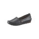 Slipper GEMINI Gr. 38, grau (anthrazit, silberfarben) Damen Schuhe Slip ons