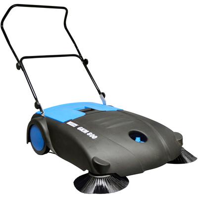Handkehrmaschine GÜDE "GKM 800", blau (blau, schwarz), H:98cm L:125cm, Kehrgeräte, klappbarer Fahrbügel Image