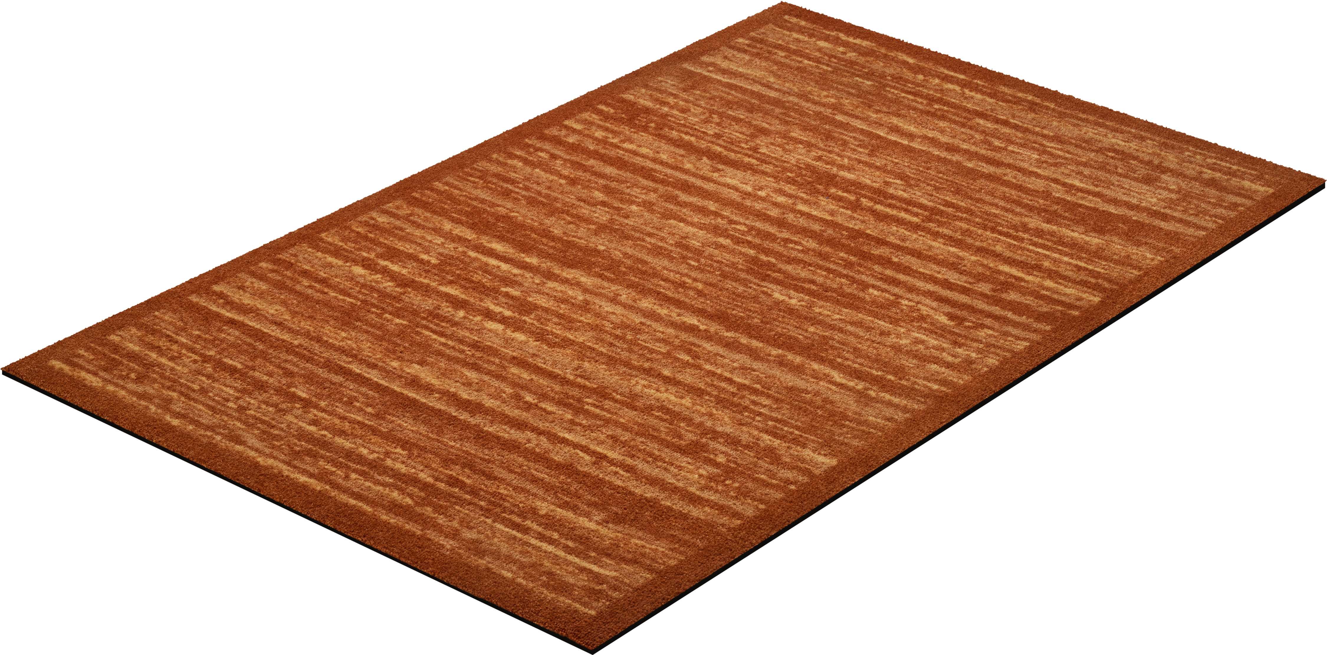 Teppich GRUND "Hamada", braun (braun, terra), B:75cm H:8mm L:120cm, Kunstfaser, Teppiche, In- und Outdoor geeignet, Teppich mit Bordüre Image