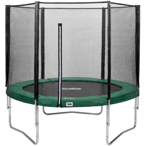 „Gartentrampolin SALTA „“Combo““ Trampoline Gr. Ø 305 cm, grün (schwarz, grün) Kinder Trampoline Schutzrand“