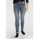 Slim-fit-Jeans LTB "MOLLY HIGH SMU" Gr. 25, Länge 32, blau (felice wash) Damen Jeans 5-Pocket-Jeans Röhrenjeans