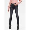 Skinny-fit-Jeans G-STAR "Mid Waist Skinny", Damen, Gr. 26, Länge 30, grau (dusty grau), Denim/Jeans, Obermaterial: 92% Baumwolle, 7% Polyester, 1% Elasthan, modisch, skinny fit lang, Jeans, mit Elasthan-Anteil