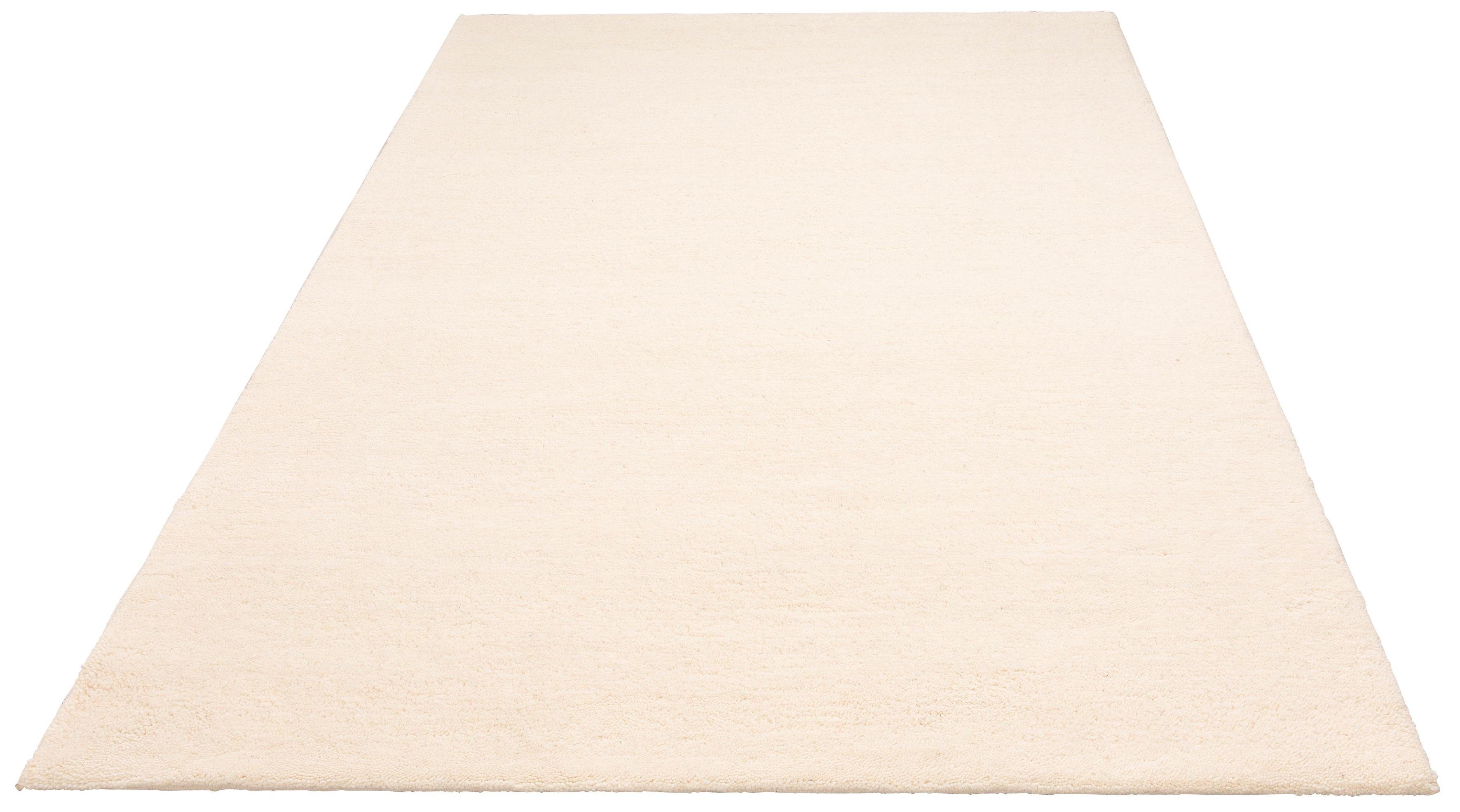 Wollteppich MY HOME "Malia" Gr. 1, beige (natur), B:60cm H:24mm L:90cm, Wolle, Teppiche, reine Wolle, echter Berber-Teppich, handgeknüpft Image