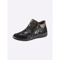 Stiefelette REFLEXAN Gr. 39, schwarz (schwarz, geblümt) Damen Schuhe Reißverschlussstiefeletten