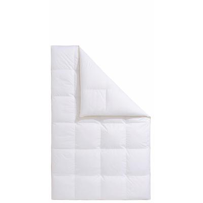 Gänsedaunenbettdecke FRAU HOLLE "Dana, Bettdecken für Sommer oder Winter, hergestellt in Deutschland", weiß, B:135cm L:200cm, Bezug: 100% Baumwolle. Füllung: 100% Gänsedaunen, Bettdecken, Bettdecke in 135x200 cm, 155x220 cm und weiteren Größen Image