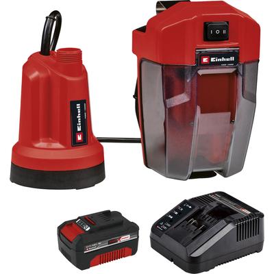 Klarwasserpumpe EINHELL "GE-SP 18 LL Li", rot (rot, schwarz), B:26cm H:30,5cm L:33cm, Pumpen, inkl. Akku und Schnelllade