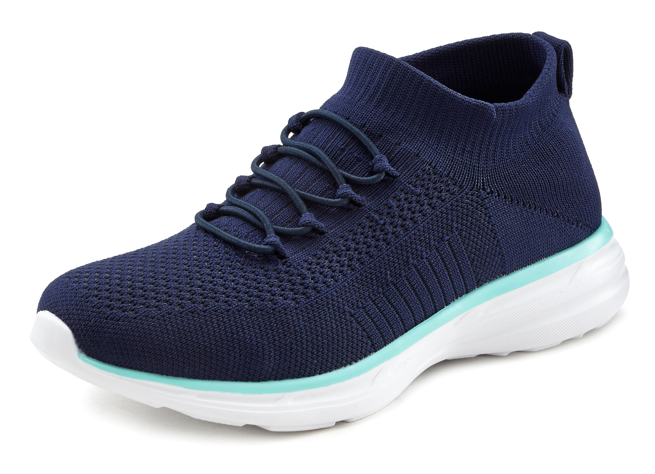 Sneaker LASCANA "Slipper, Halbschuh, ultraleicht und bequem", Damen, Gr. 40, blau (marine), Obermaterial: 100% Textilmaterial. Futter: 100% Textilmaterial. Decksohle: 100% Textilmaterial. Laufsohle: 100% Synthetik, unifarben, Schuhe Slip-on-Sneaker,...
