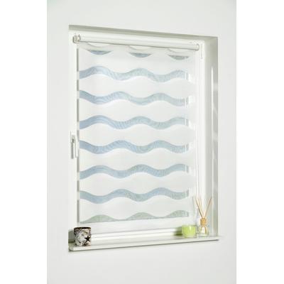 Doppelrollo K-HOME "Welle" Gr. 22, weiß, B:65cm H:150cm, Polyester, Rollos, im Festmaß Image