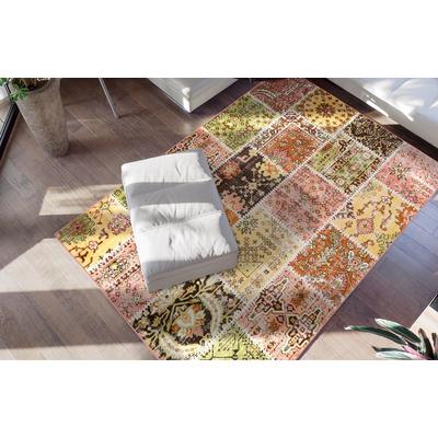 Teppich CALO-DELUXE "Ruzica-404" Gr. 2, bunt (multi), B:80cm H:6mm L:150cm, Kunstfaser, Teppiche, Flachgewebe, Vintage Design, Wohnzimmer Image