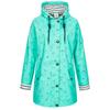 Regenjacke DEPROC ACTIVE "Friesennerz WIZZARD PEAK WOMEN UMBR", Damen, Gr. 40/42 (M), blau (türkis), Obermaterial: 100% Polyurethan; Futter: 100% Polyester, casual, figurumspielend, Langarm gerader Abschluss mit Druckknopf, Jacken, auch in Großen...