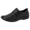 Slipper RIEKER, Damen, Gr. 40, schwarz, Leder, Lederimitat, sportlich, Schuhe, Schlupfschuh, Freizeitschuh, Halbschuh mit Stretcheinsatz