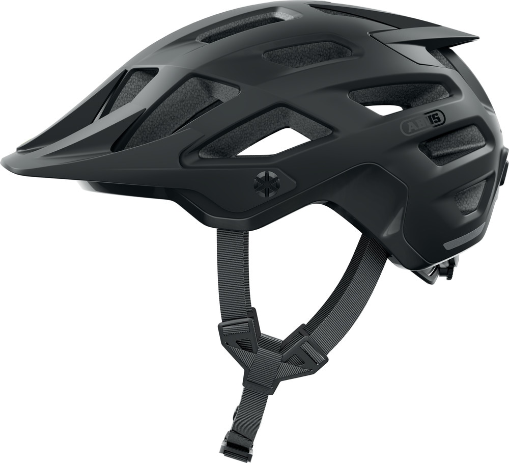 Mountainbikehelm ABUS "MOVENTOR 2.0" Gr. L, schwarz (velvet schwarz), Helme, L Kopfumfang: 57cm - 61cm Image