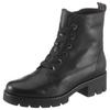 Schnürstiefelette GABOR, Damen, Gr. 38,5, schwarz, Kalbsleder, unifarben, klassisch, Schuhe, Blockabsatz, Plateau, Schnürboots mit Best Fitting Komfort
